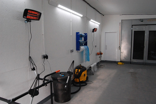 Paint shop drying area